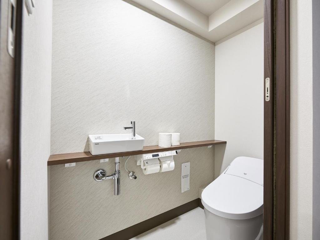 Koupelna v ubytování Hakuba Alps Hotel