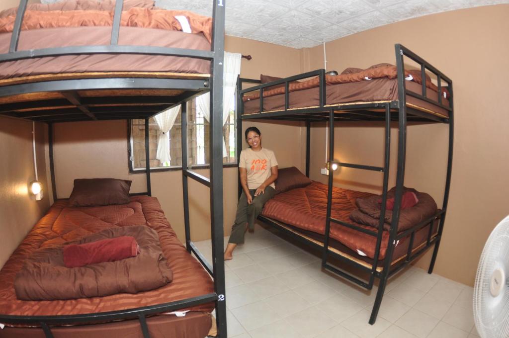 Palanda nebo palandy na pokoji v ubytování Sharky's Hostel