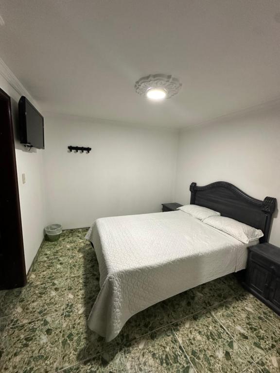 Postel nebo postele na pokoji v ubytování Hotel Nuevo Horizonte E.M.J