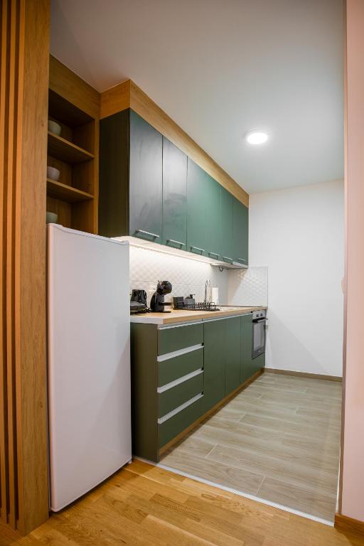 Kuchyň nebo kuchyňský kout v ubytování TOP VIEW apartment 44