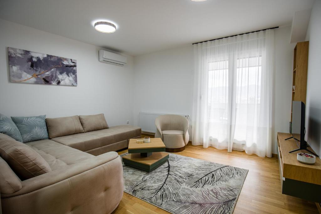 Posezení v ubytování TOP VIEW apartment 44
