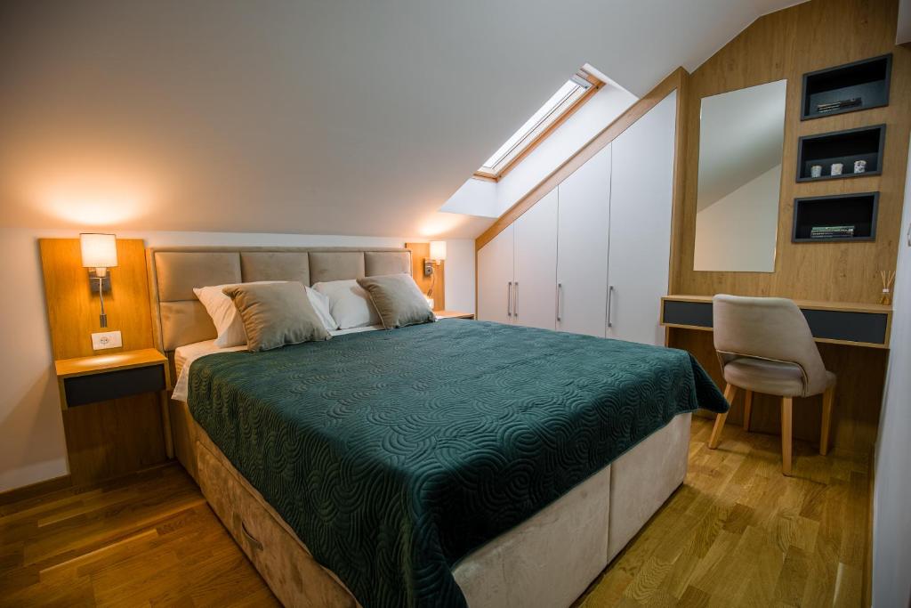 Postel nebo postele na pokoji v ubytování TOP VIEW apartment 44