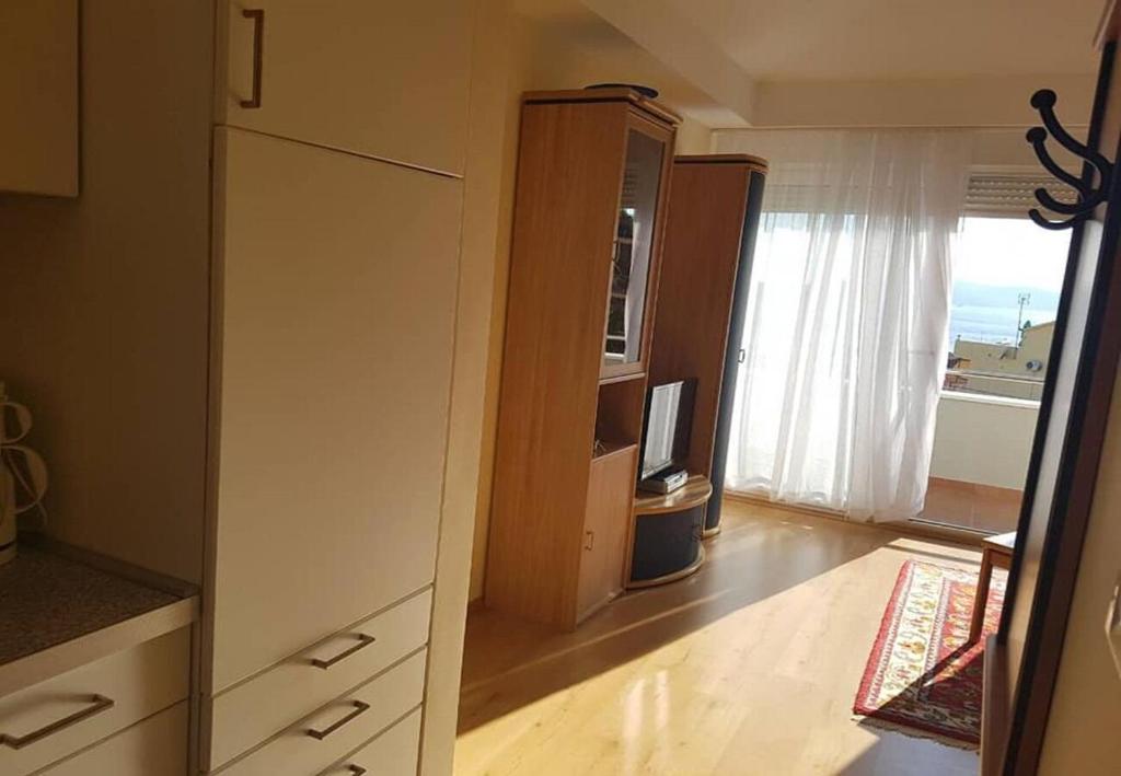 Kuchyň nebo kuchyňský kout v ubytování Apartments JaVi