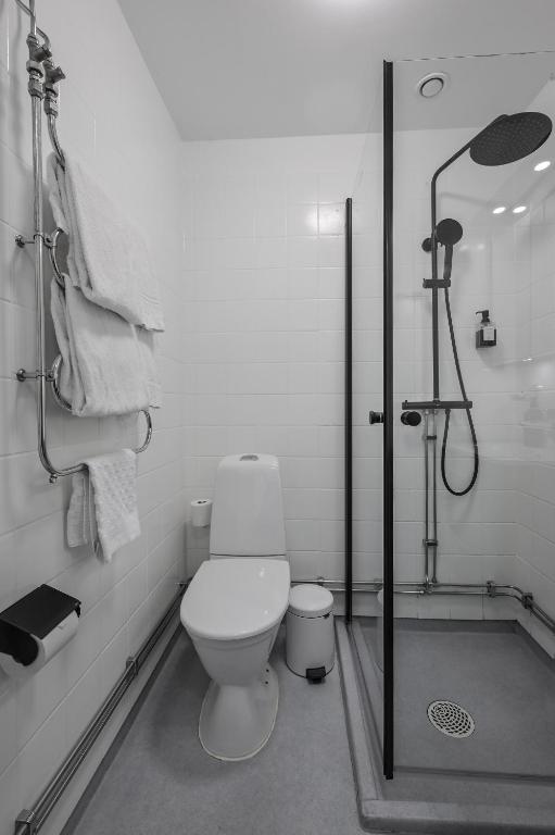 Koupelna v ubytování Hotel Bema