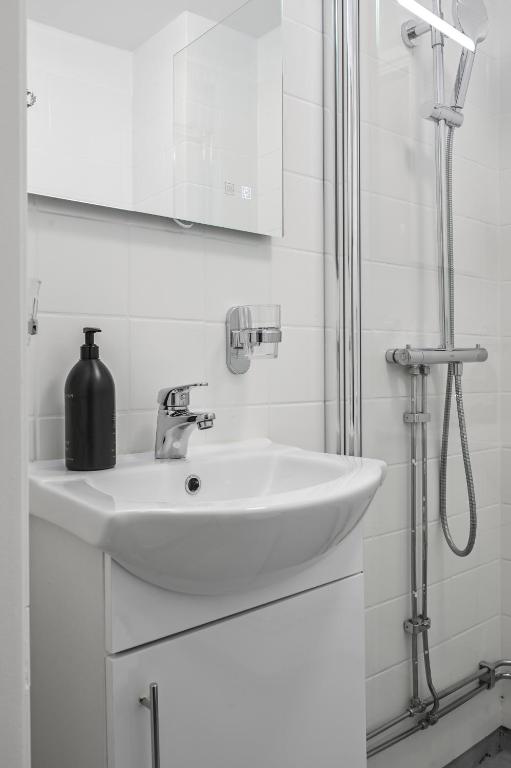 Koupelna v ubytování Hotel Bema