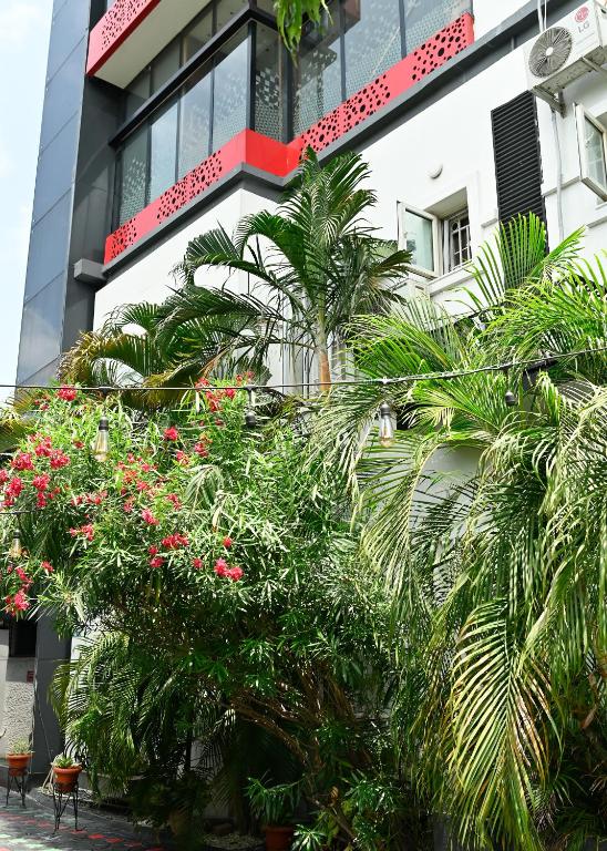 Κήπος έξω από το Proof Hotel Lekki