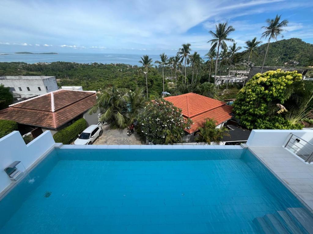 Bazén v ubytování Harmony Sea View Villa nebo v jeho okolí