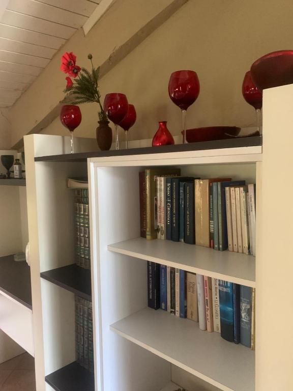 Knihovna v bed and breakfast