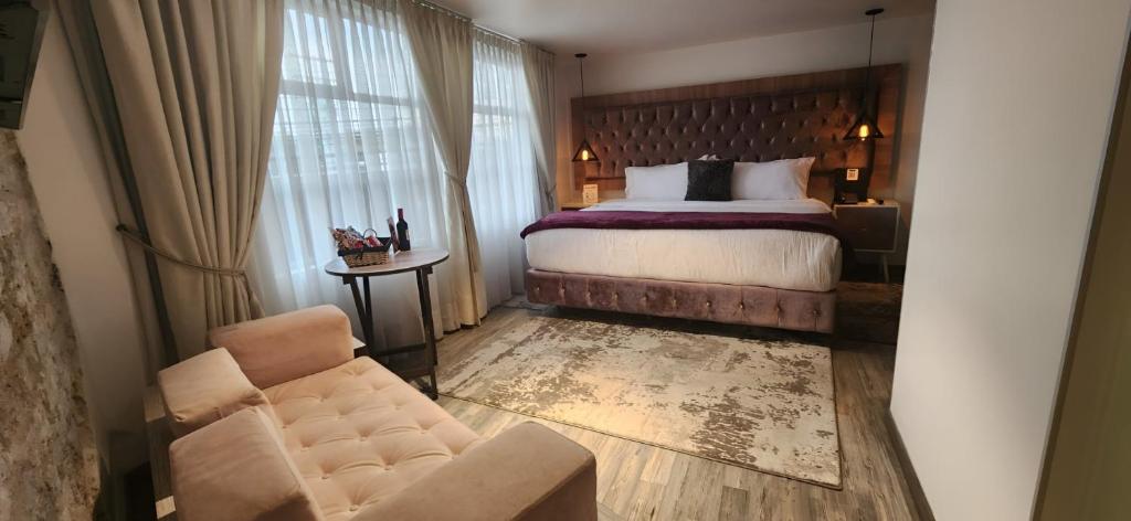 Postel nebo postele na pokoji v ubytování Casa Lua Hotel Spa