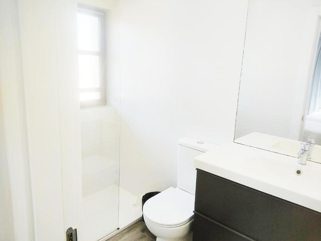 Koupelna v ubytování Hotel Lauxeta Berria