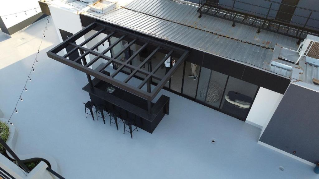 Balkón nebo terasa v ubytování E-Compartilhe Biopark, edifício inteligente | Toledo