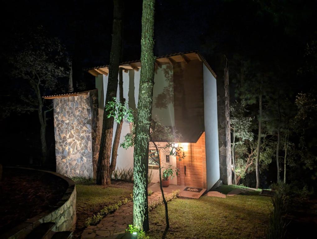 Zahrada ubytování Cabaña La Finca Mazamitla