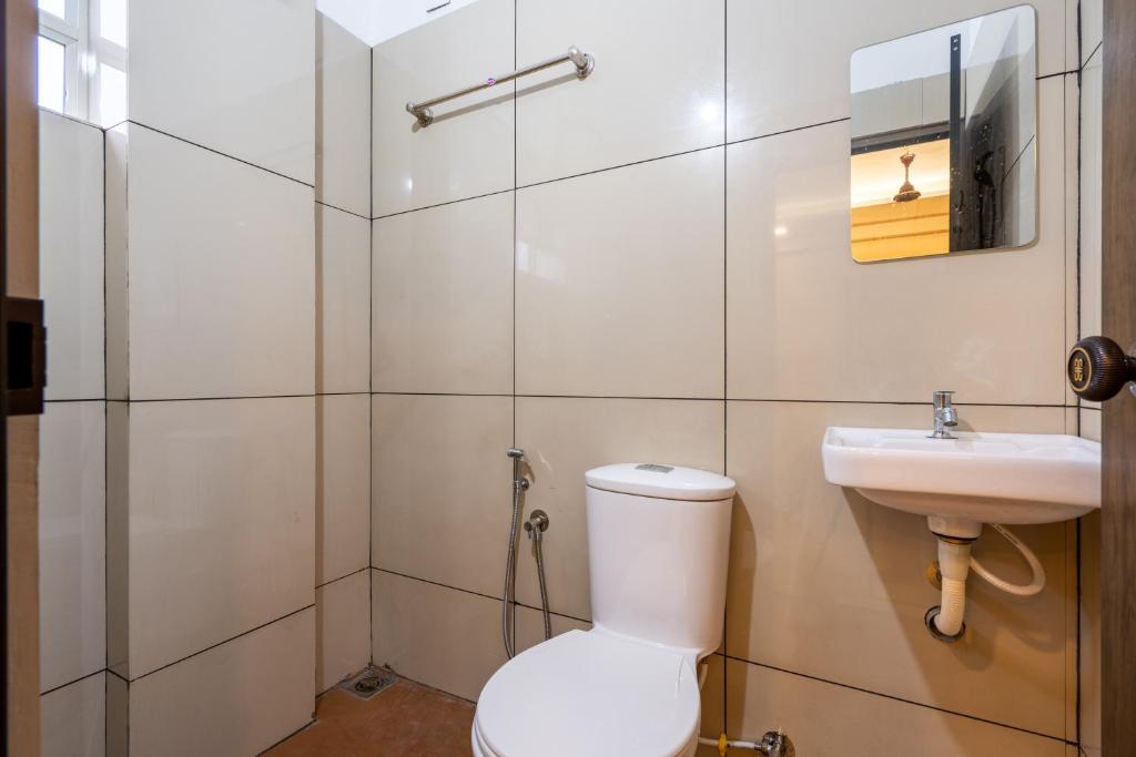 Koupelna v ubytování Yaad Residency