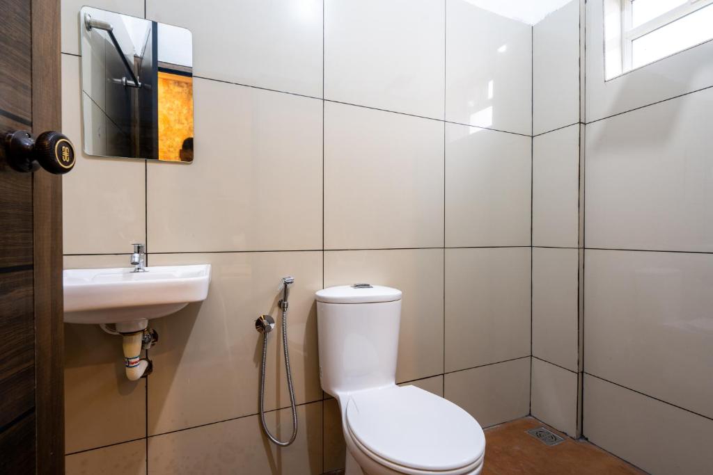 Koupelna v ubytování Yaad Residency