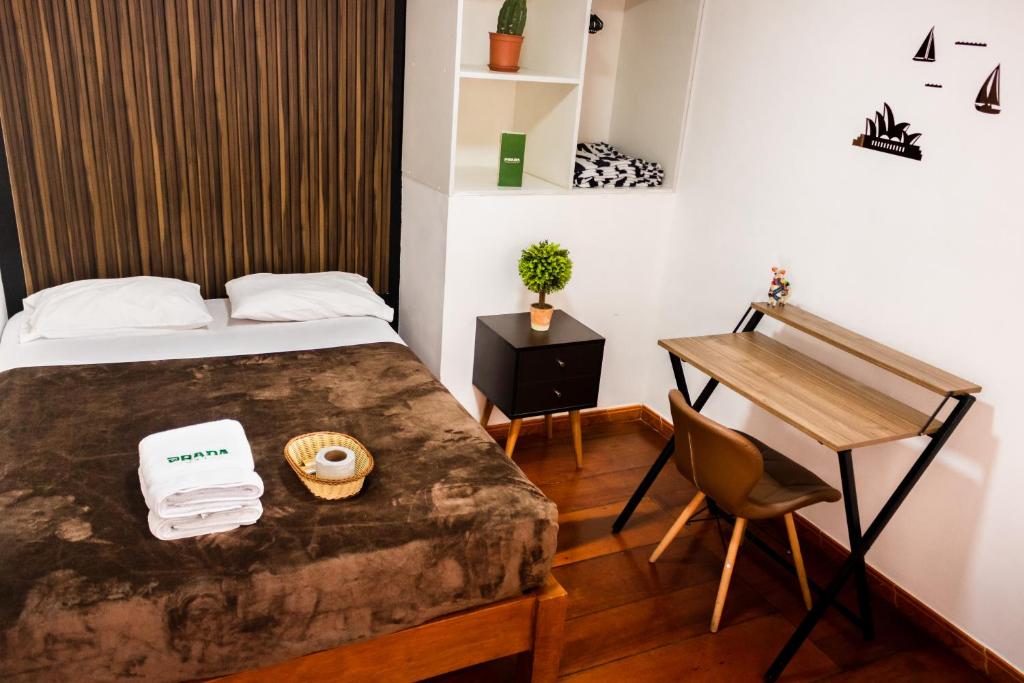 Letto o letti in una camera di Hostel Prada