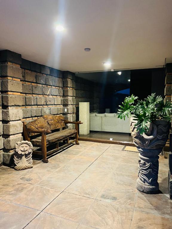 Zona de estar de QA Hotel