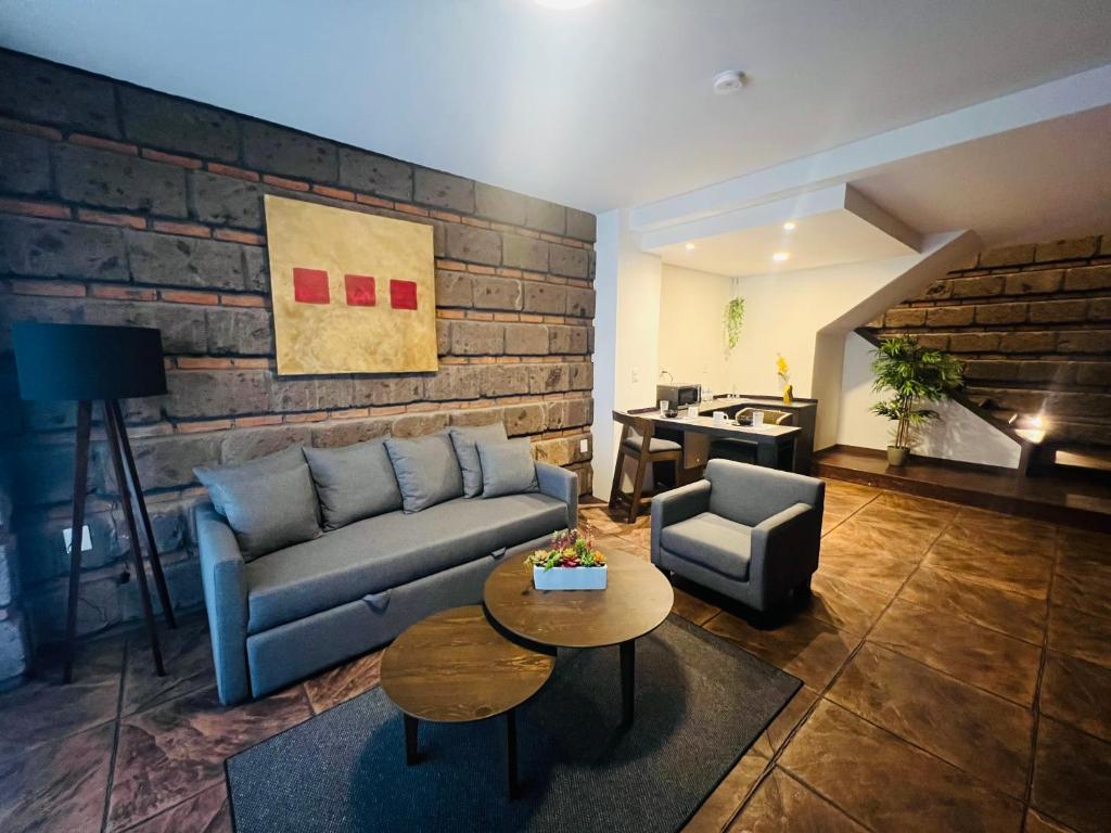 Zona de estar de QA Hotel