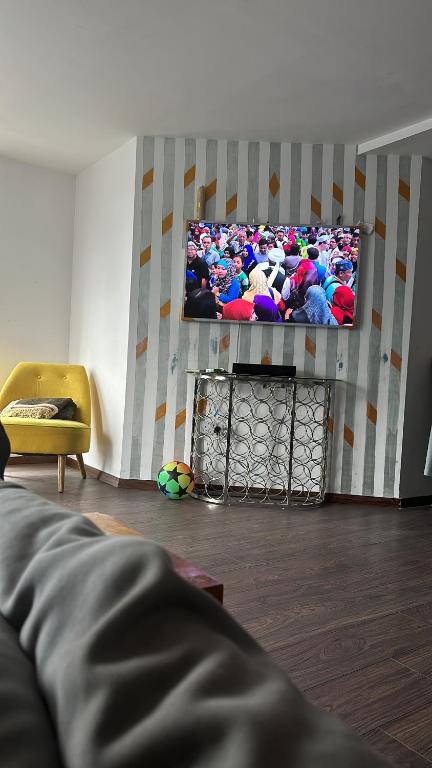 TV a/nebo společenská místnost v ubytování The penthouse