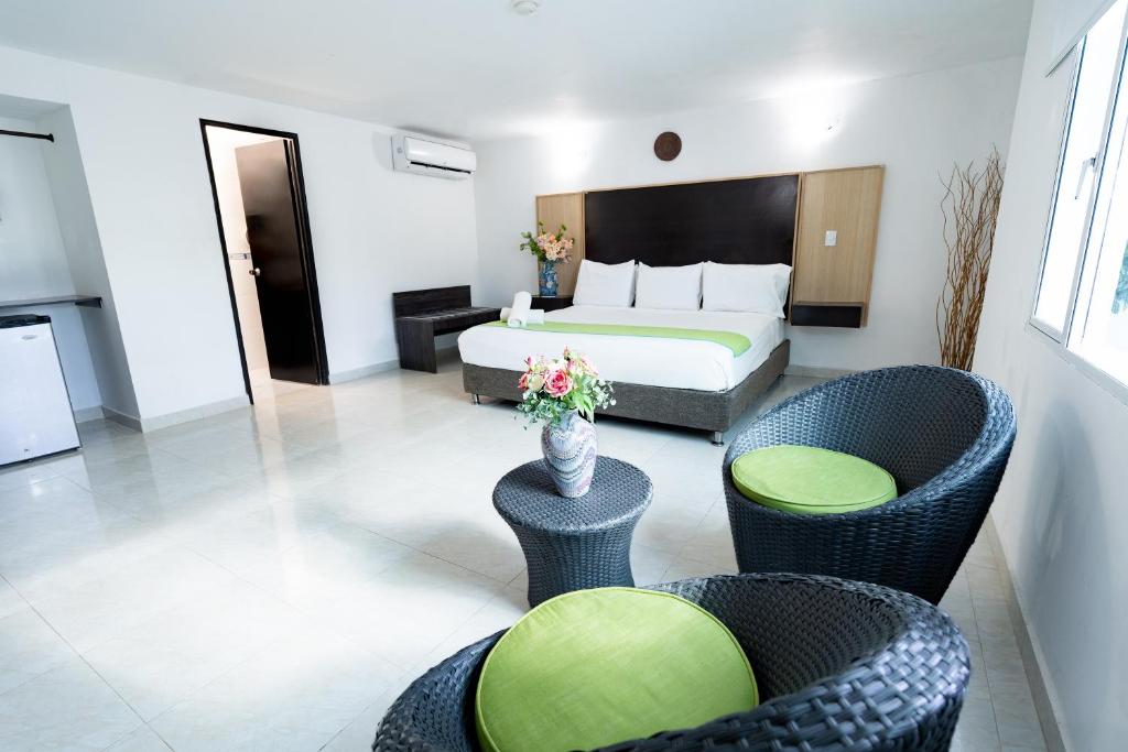 Posezení v ubytování Hotel Americas San Andres Islas Colombia