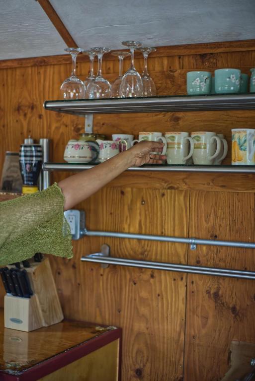 Příslušenství pro přípravu čaje a kávy v ubytování Boho Bungalow