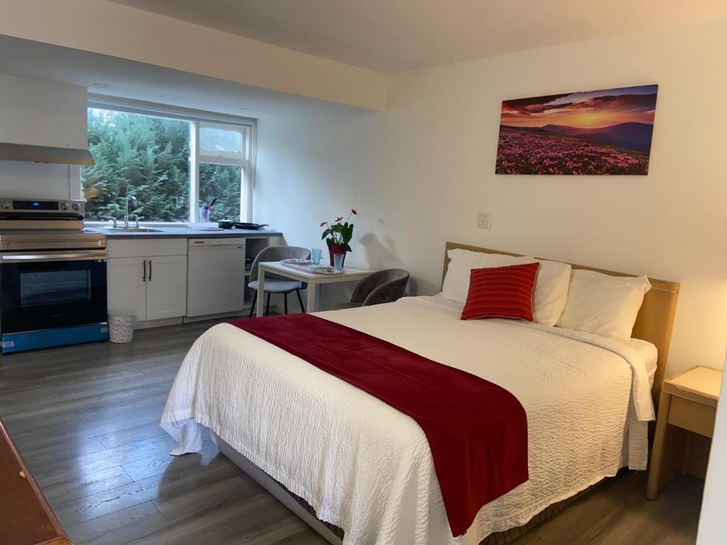 Kuchyň nebo kuchyňský kout v ubytování Slumber Lodge