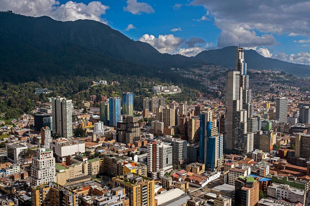 Nespecifikovaný výhled na destinaci Bogotá nebo výhled na město při pohledu z hotelu