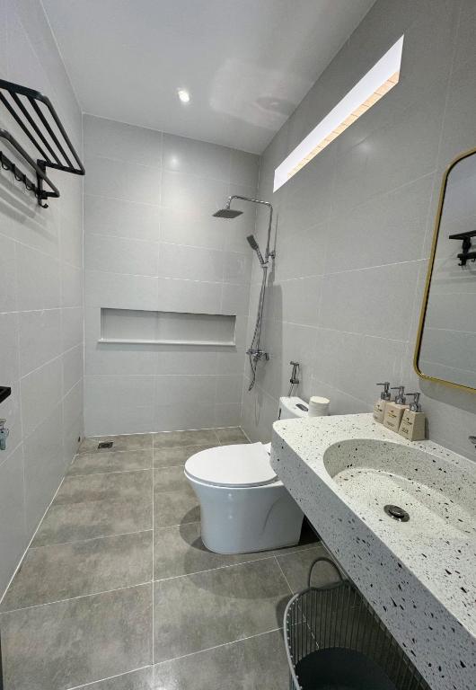 Koupelna v ubytování Minh Hai Resort