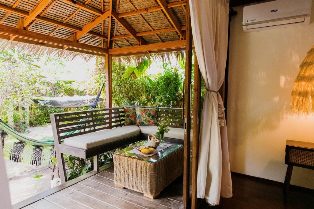 Balkón nebo terasa v ubytování Mantaray Siargao
