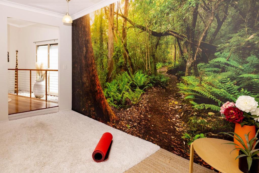 Zahrada ubytování Guest Suite with Fireplace & Pond, close to Noosa & Eumundi