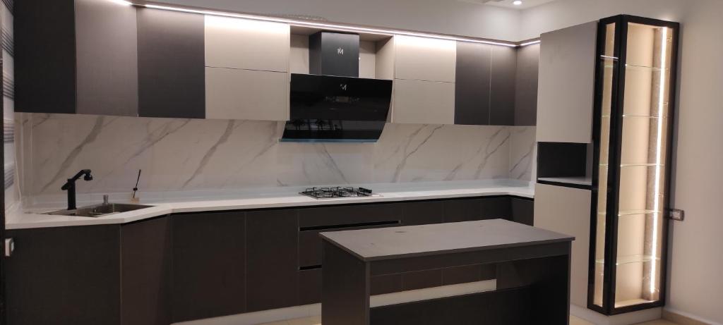 Kuchyň nebo kuchyňský kout v ubytování Oskar Appartment