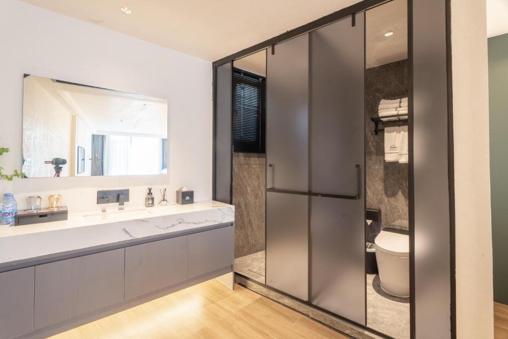 Koupelna v ubytování Shanming Boutique Homestay