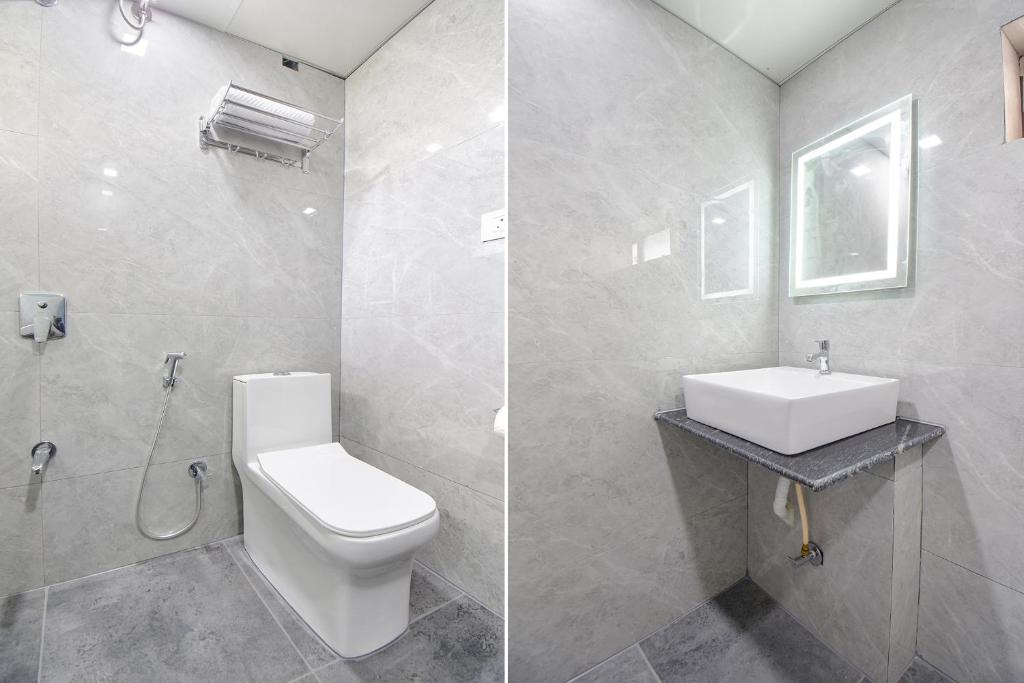 Koupelna v ubytování FabHotel Olive Suite - Near Airforce get