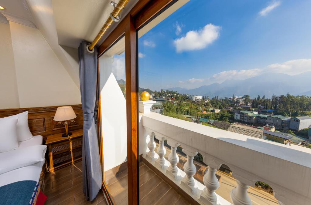 Balkón nebo terasa v ubytování Sapa TT Homestay