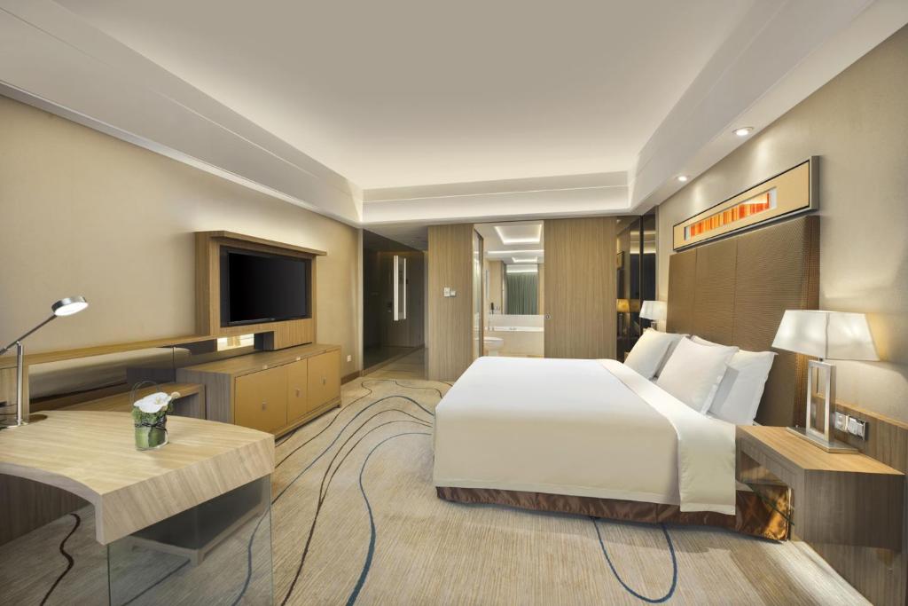 TV a/nebo společenská místnost v ubytování Dongguan Royal Garden Hotel