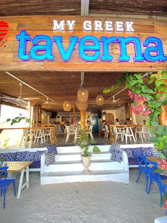 Restaurace v ubytování Amanzohi Siargao