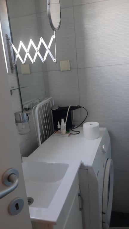Koupelna v ubytování Skadarlija Central