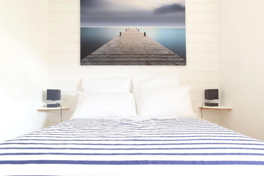 Posteľ alebo postele v izbe v ubytovaní Chalet Alaric & Jacuzzi Ilot 1 rang1! VUE MER! 4rooms! CLIM 10p 24H24