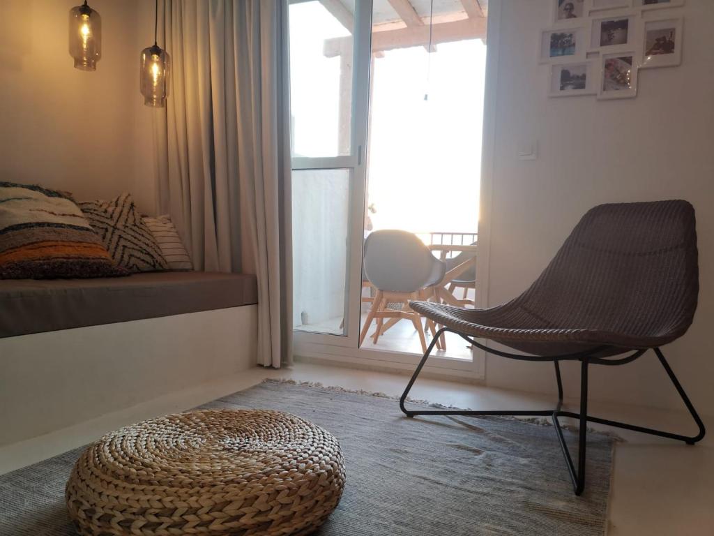 Posezení v ubytování Livingtarifa Apartamento Valhalla