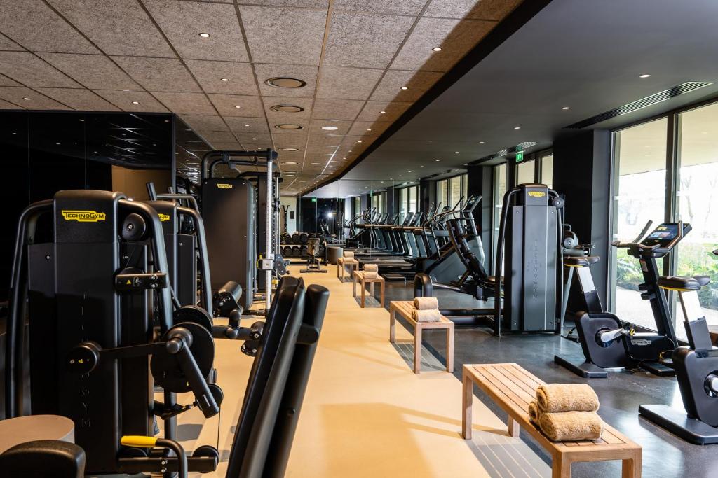 Fitness centrum a/nebo fitness zařízení v ubytování Hôtel Horizon Resort Massane & Spa
