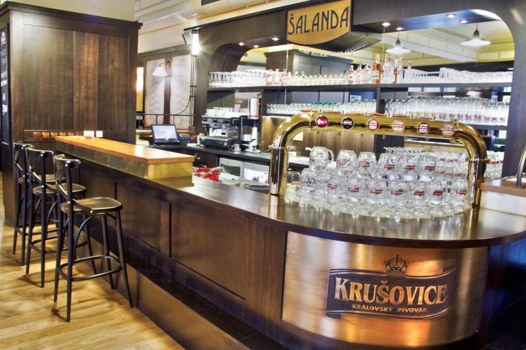 Lounge nebo bar v ubytování Hotel Union