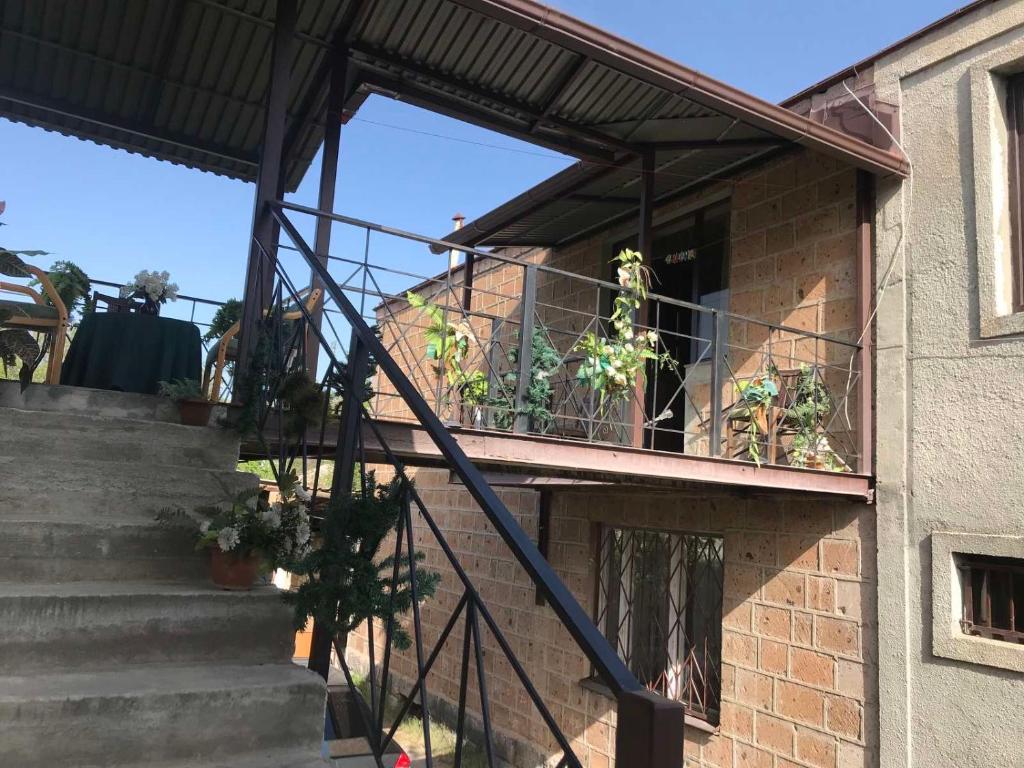 Balkón nebo terasa v ubytování Гостевой дом