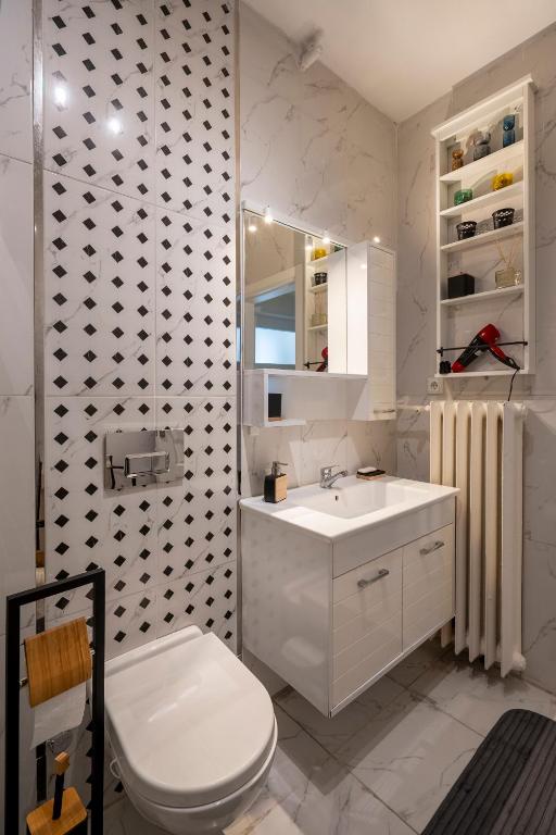 Koupelna v ubytování sevim suites Nişantaşı Center