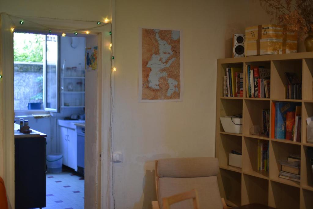 Kuchyň nebo kuchyňský kout v ubytování Chambre Bugrane