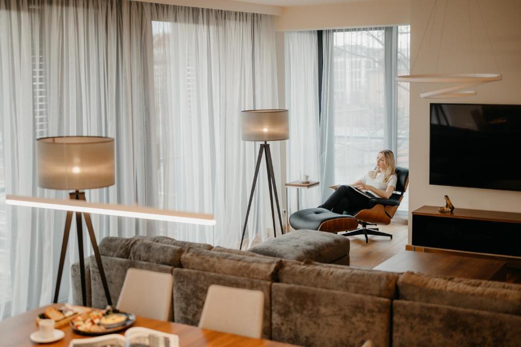 Zdjęcie z galerii obiektu Penthouse Collection by Exclusive Aparthotel MARINA we Wrocławiu