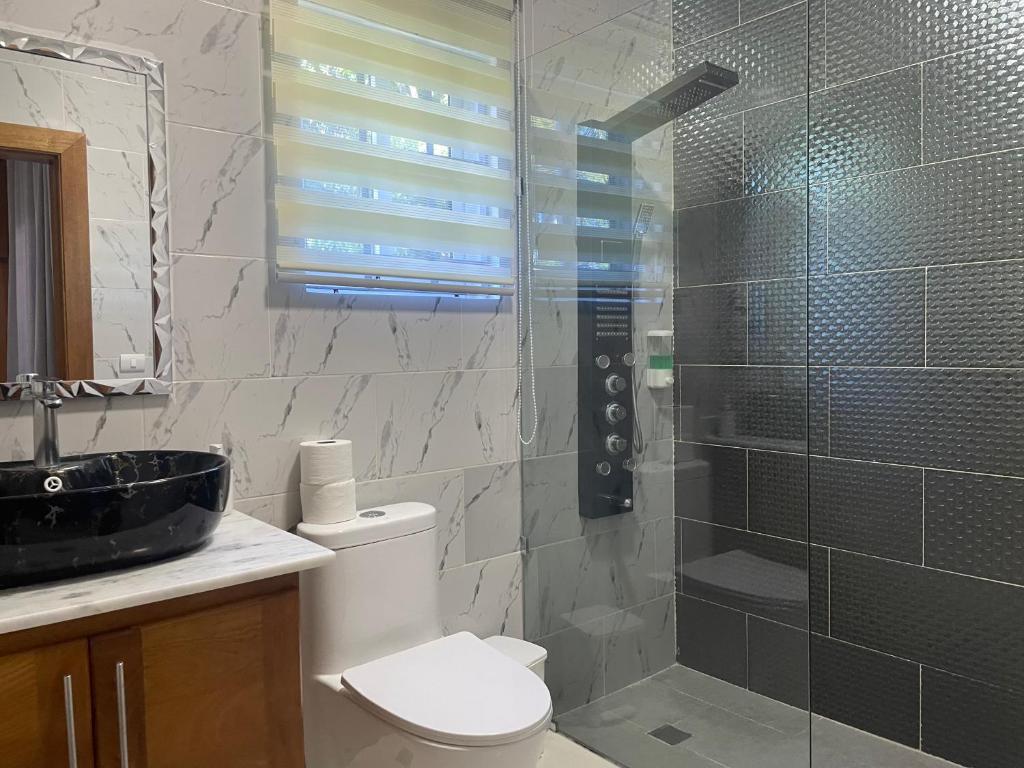 Koupelna v ubytování Gaia Residence Deluxe