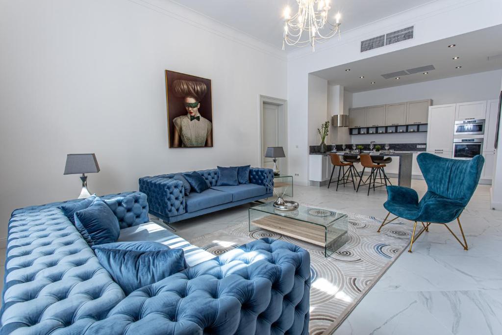 Posezení v ubytování Kozmo Residences Budapest