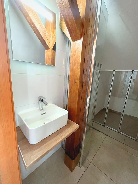 Koupelna v ubytování Apartmán Muzeum obchodu