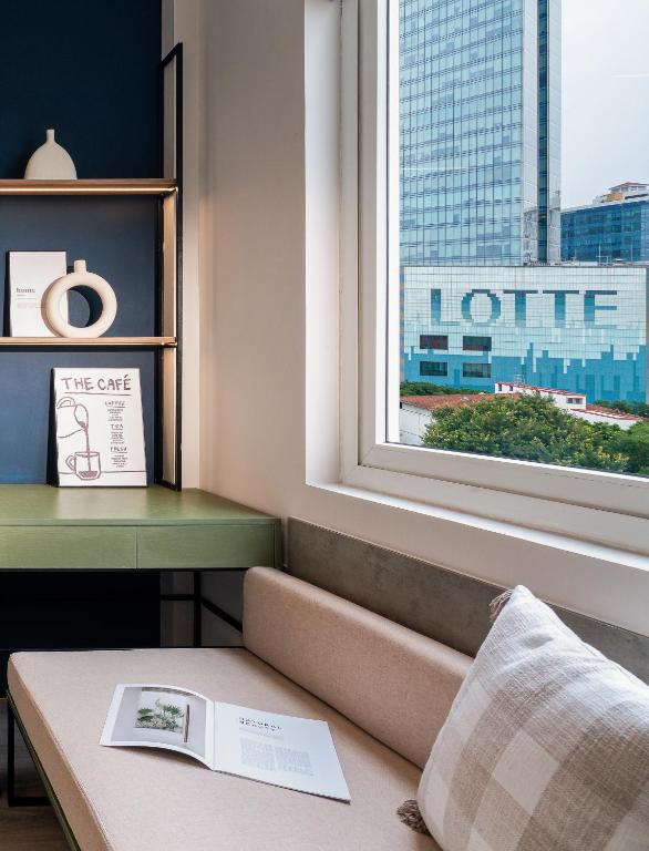 Istumisnurk majutusasutuses Keypad Hotel - Linh Lang