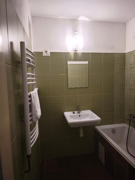 Koupelna v ubytování APARTAMENT CIESZYN