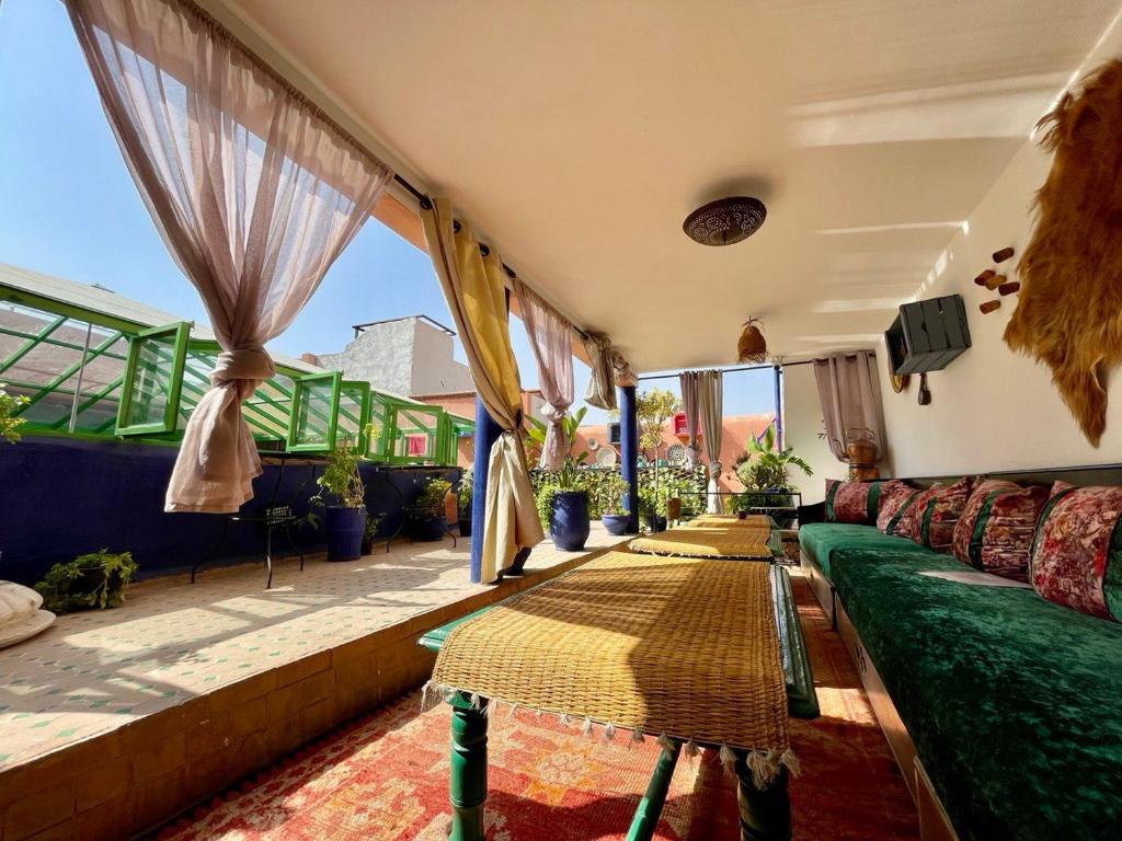 Posezení v ubytování Héritage Lalla Aicha Hotel & Spa
